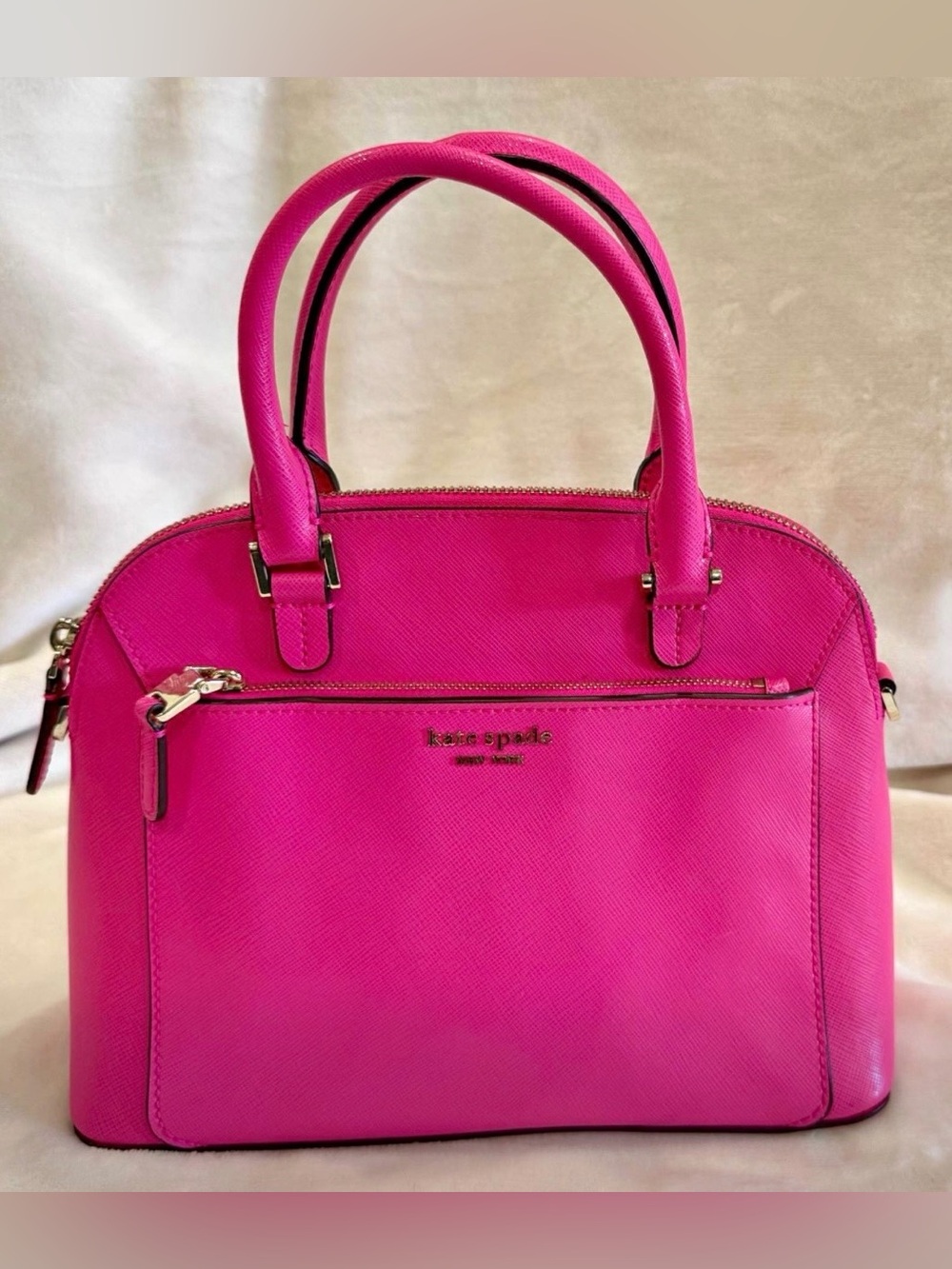 kate spade Hot Pink Saffiano Small Satchel